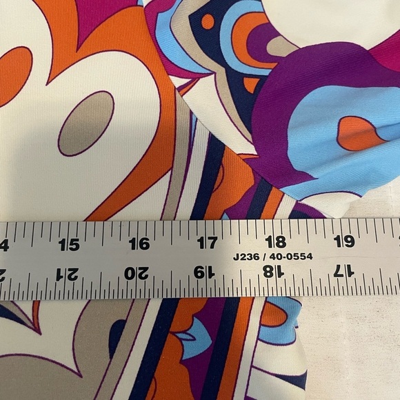 J McLaughlin Catalina Cloth Top Blouse Womens Sz M Retro Paisley Boat Neck Vacay - Picture 9 of 15